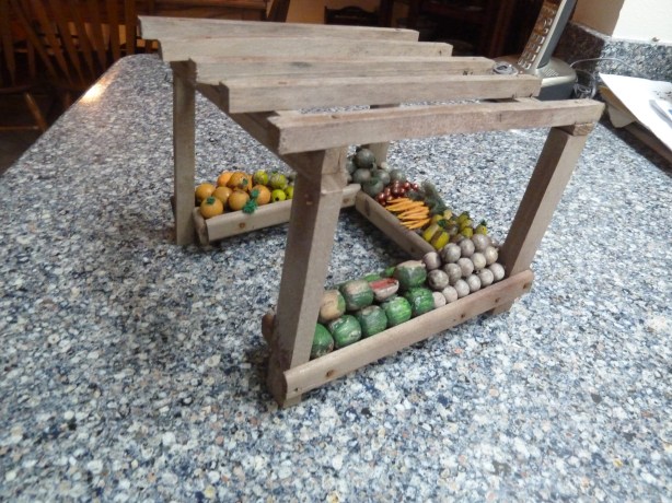 Old weathered fruit & veggie stand